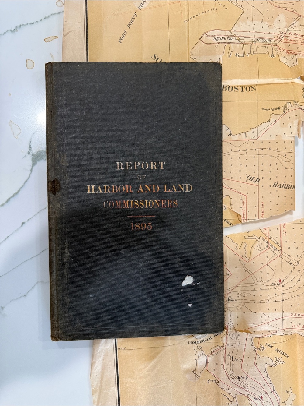 1896 report of Harbor and land commissions 1895
